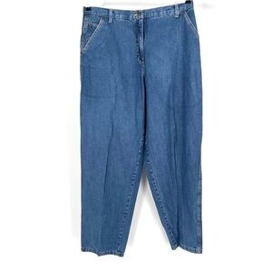 J. JILL Size 20T Chambray High Waisted Pants